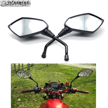 

8mm 10mm Motorcycle Mirror Black Moto Rearview Side Mirror For Yamaha Kawasaki Honda Suzuki triumph BWM KTM