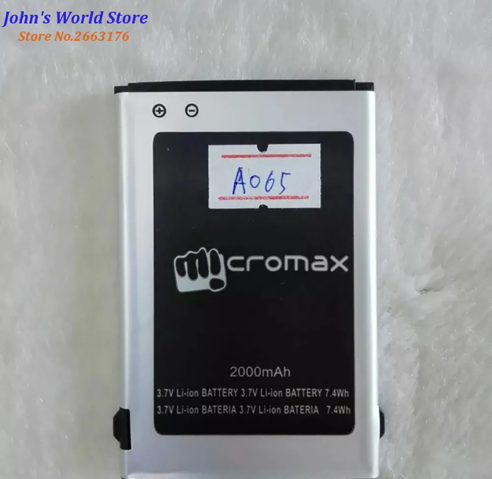 Высокое качество оригинальный для Micromax A065 мобильный телефон литиевая батарея 3 7 V