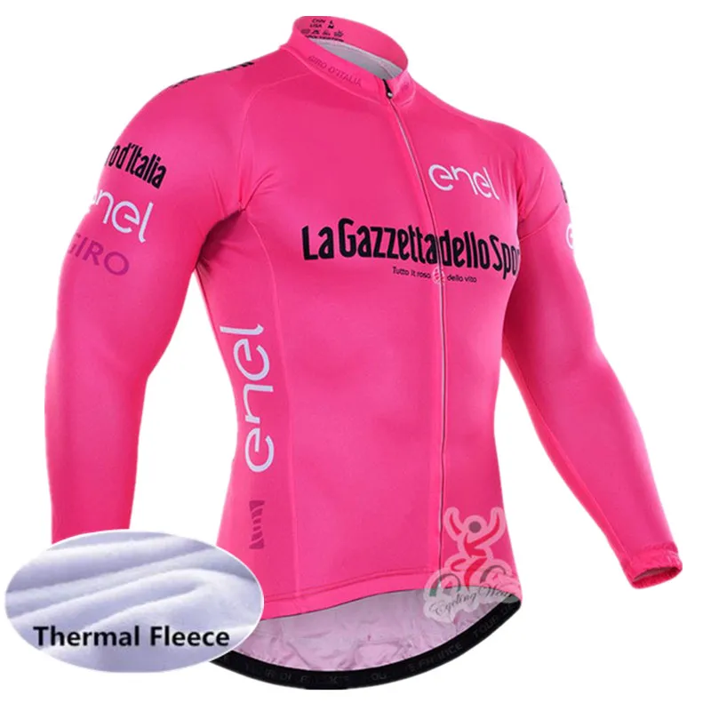 Мужская одежда для велоспорта Pro Team, зимняя одежда для велоспорта, теплая флисовая футболка с длинным рукавом для горного велосипеда, одежда для велоспорта, xxs-5xl - Цвет: jersey only