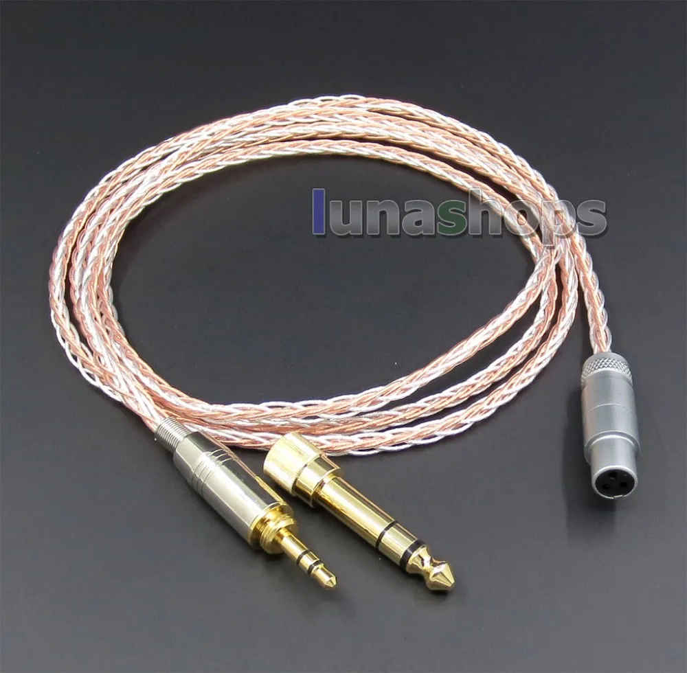 LN005424 800 провода мягкий Серебряный+ OCC сплав тефлон на корме кабель наушников для AKG Q701 K702 K271s 240s K271 K272 K240 K141 K171 K181