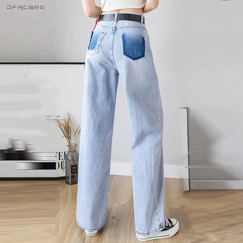 light blue jean pants