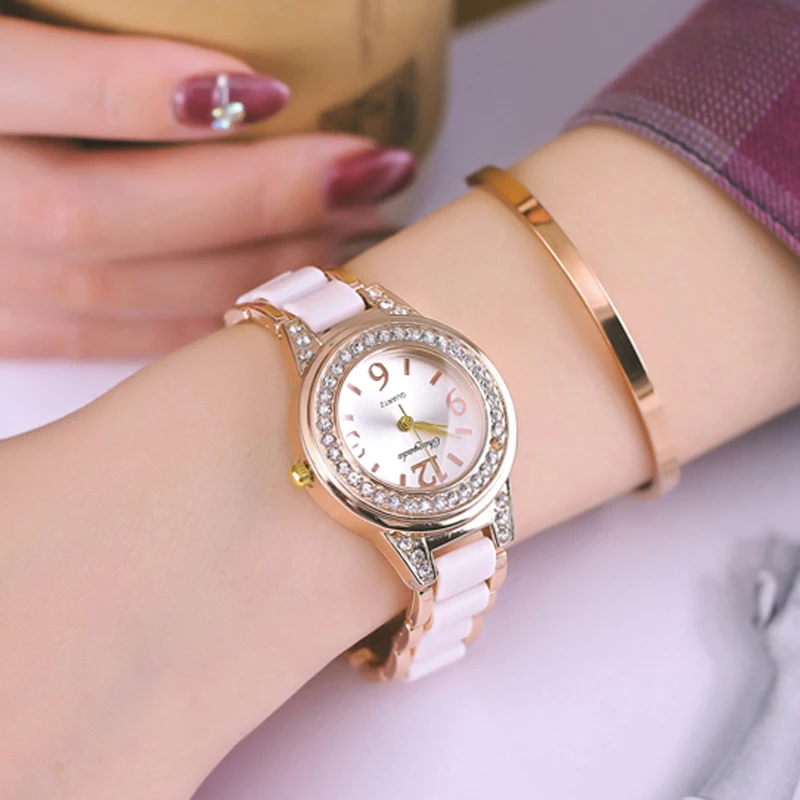 

2018 Chaoyada Fashion Star Dial Women Watches Luxury Golden Diamond Ladies Watch Women Dress Clock Calendar relogio feminino