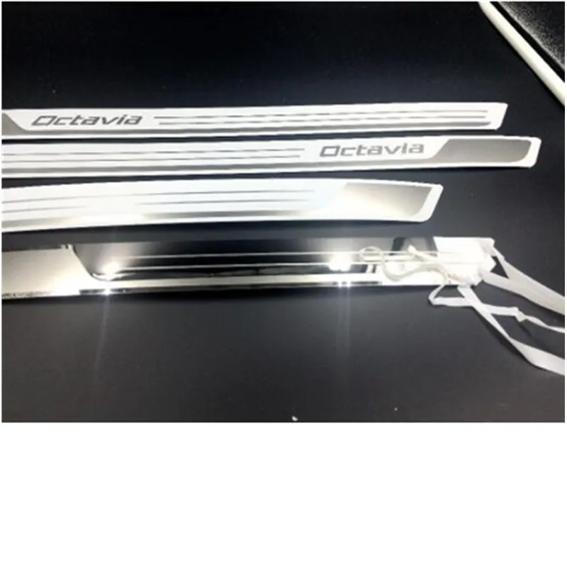 Накладка на порог из нержавеющей стали для Skoda Octavia A5 A7 2007 2012 2013 2014 2015