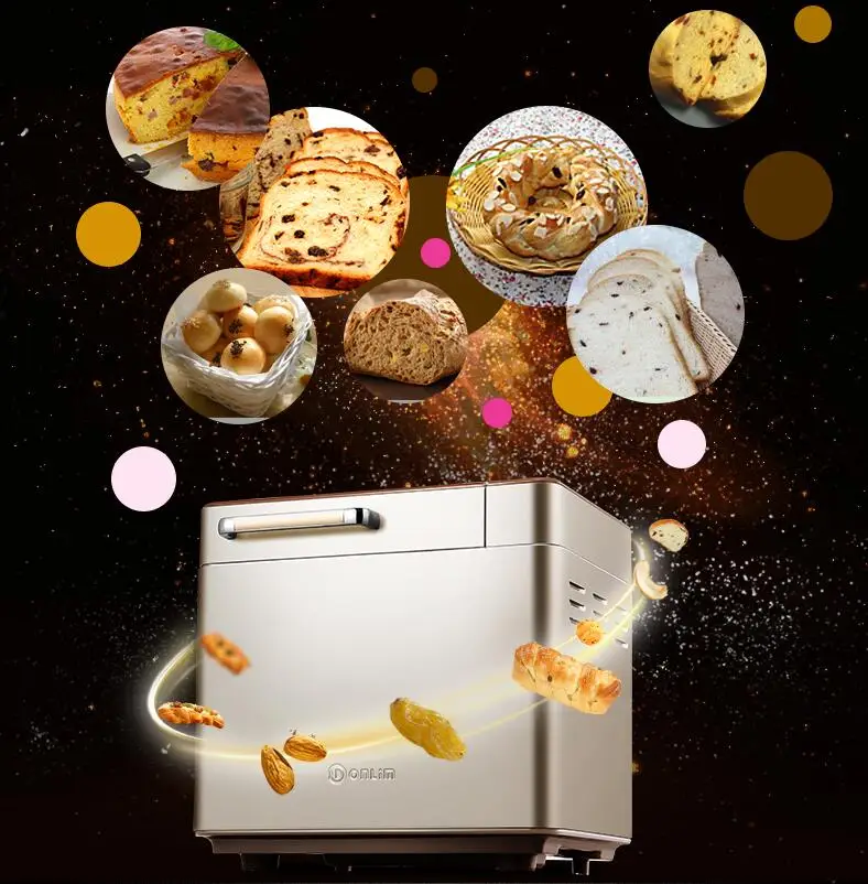 Huishoudelijke Volautomatische Broodbakmachine Machine Multifunctionele Intelligente Brood Bakken Machine 1 Pc Huishoudelijke Volautomatische Broodbakmachine Machine Multifunctionele Intelligente Brood Bakken Machine 1 Pc