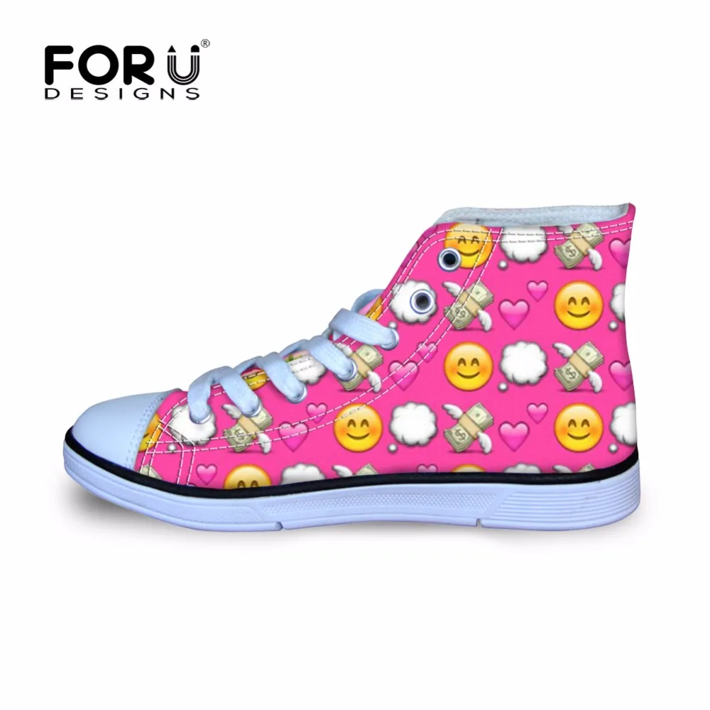 FORUDESIGNS Emoji Printing Kids Shoes Russian Emotion Girls Shoe Boys