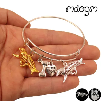 

2018 Animal Bracelet Bangles Border Collie Dog Love Alloy Metal Men Women Cute Fashion Male Female Girls Jewelry Gift S036