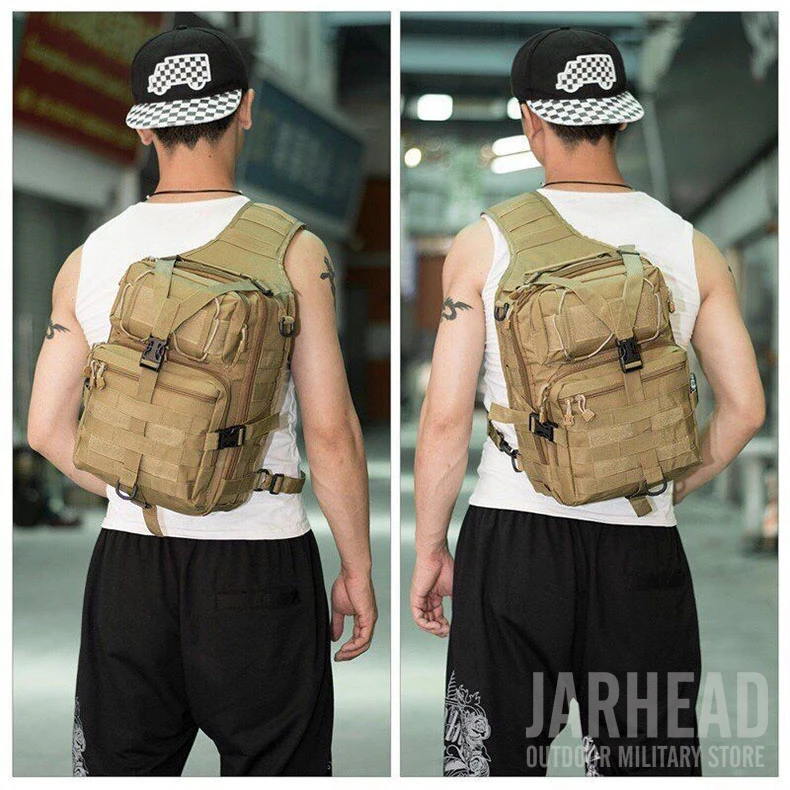 Pacote de Assalto Mochila do Exército Molle à Prova Bolsa para Caminhadas ao ar Tático Militar Sling Dwaterproof Água Edc Livre Acampamento Caça 20l 16 do exército molle à prova dwaterproof água