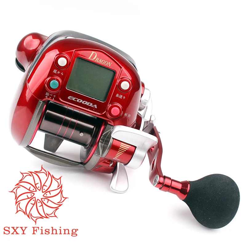 FREE SHIPPING Electric Count Wheel Trolling Fishing Reel 7000 Series 7 Shaft Fishing Force 30kg Electric fishing wheel Digital