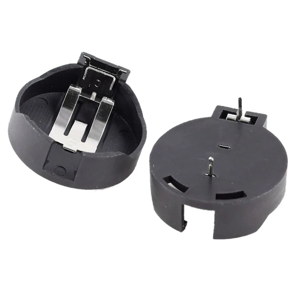 Set Sale 2 Pcs Cr2450 Coin Cell Button Battery Socket Holder Case 2