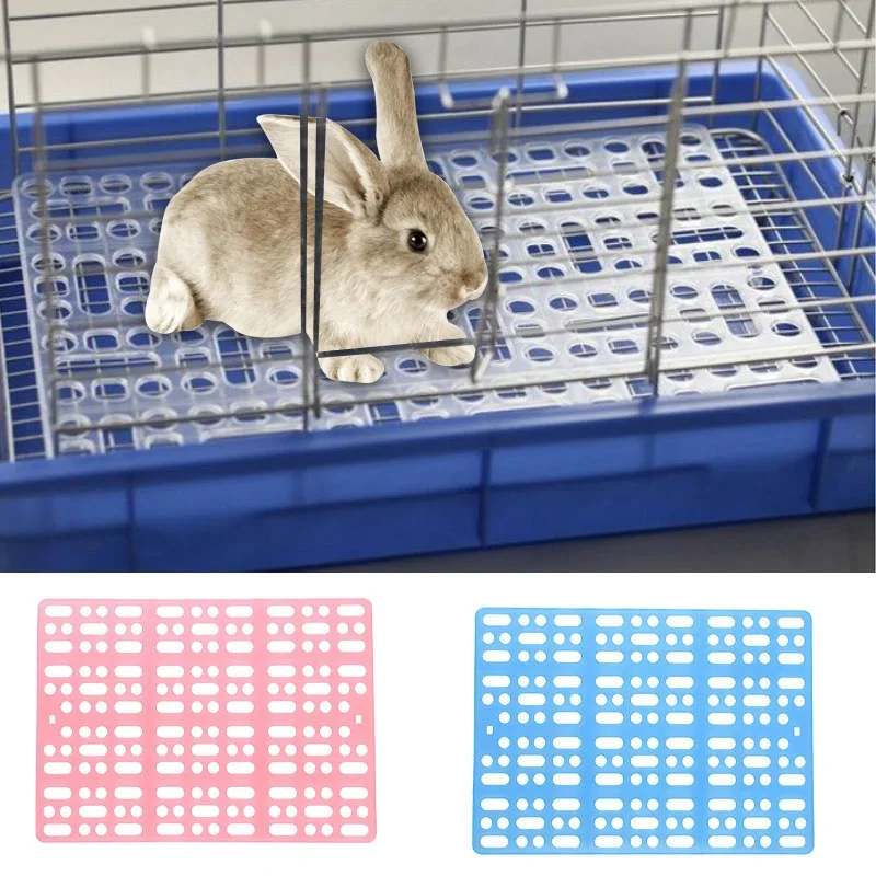 Pet Cage Plastic Mat Grids Holes Small Animal Rabbit Chinchilla Feet