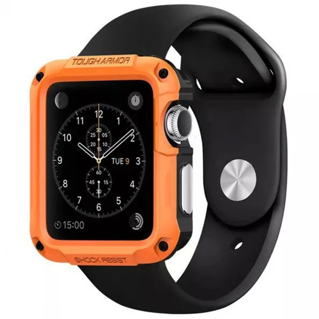 i Watch Case For Apple 42mm Capa Dual Layer Tough SG Soft TPU +Hard Plastic Armour High Quality