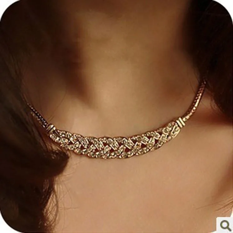 

Overwatch Rushed Collares Collier Maxi Necklace New Fashion Jewelry Noble Wheat Ear Full Retro Short Choker Clavicle Chunky