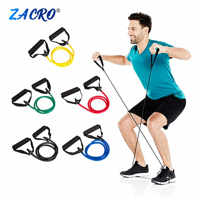 

130cm 51 Inch Rubber Yoga Pull Rope Band for Workout Exercise Practical Training Expander Elastic Fitness Resistance Bands