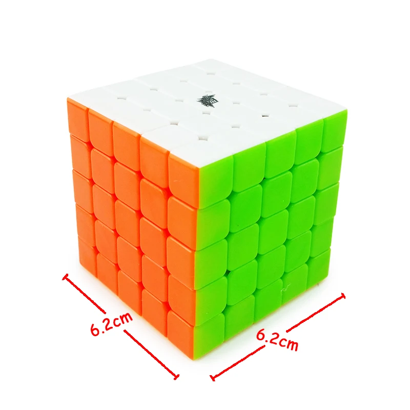 Гладкий Профессиональный скоростной магический куб головоломка твист Классическая игра для мозга xuanfeng 2x2x2 3x3x3 4x4x4 5x5x5 - Цвет: 5x5x5