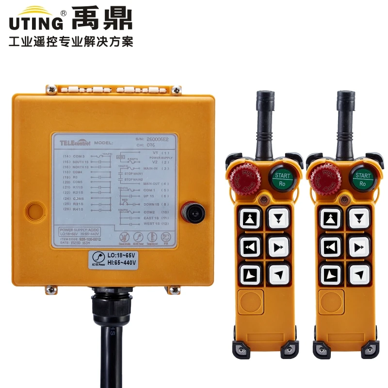 F26-C2 industrialremote control radio 6 channels Glass-Fiber PA wireless remote for cranes frequency VHF or UHF | Электроника