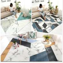 Ковер AOVOLL для гостиной, Рождественский ковер, ковер для спальни, скандинавский, роскошный, мраморный, без волос, ковер, Скандинавское украшение, для дома, для ребенка
