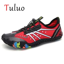 TULUO/мужские кроссовки для плавания с босиком на пляже; дышащая Спортивная обувь для занятий йогой; спортивный носок; спортивная мужская обувь для плавания; Zapatillas
