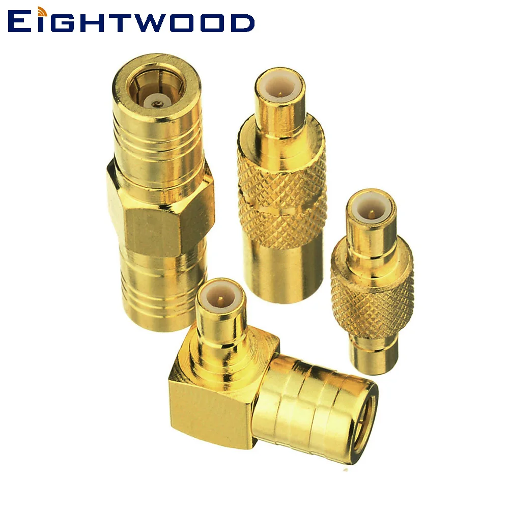 

Eightwood SMB 4 Type RF Adapter Kit Brass Body With Gold Plated for Pioneer JVC DAB Radio Sirius XM Satellite Radio Antenna