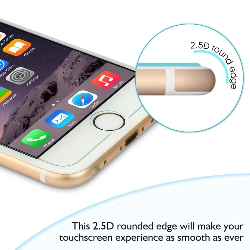 2 шт протектор экрана для iPhone 5 5s защита из закаленного стекла 6 7 8 X 11 2.5D 0 26 мм