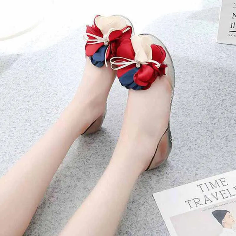 time travel jelly sandal