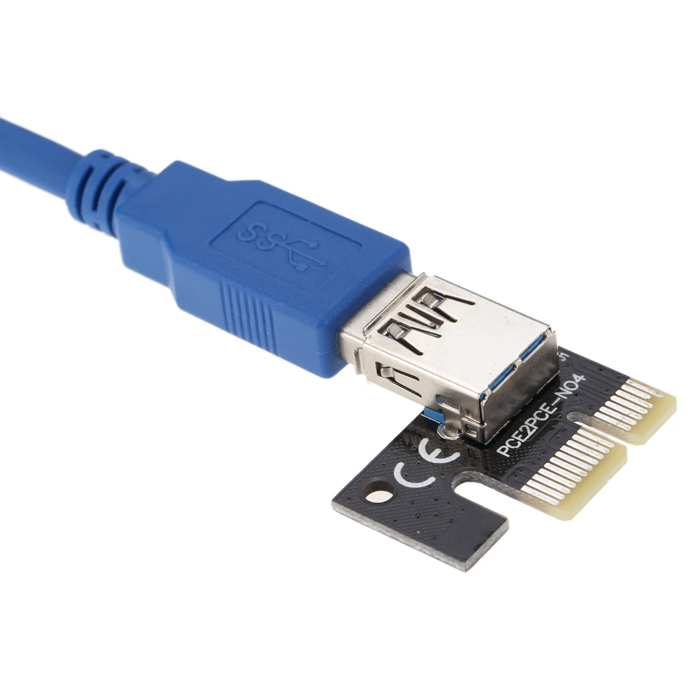 USB 3 0 PCI e express 1x к 16x расширитель переходная карта с SATA источник питания кабель для