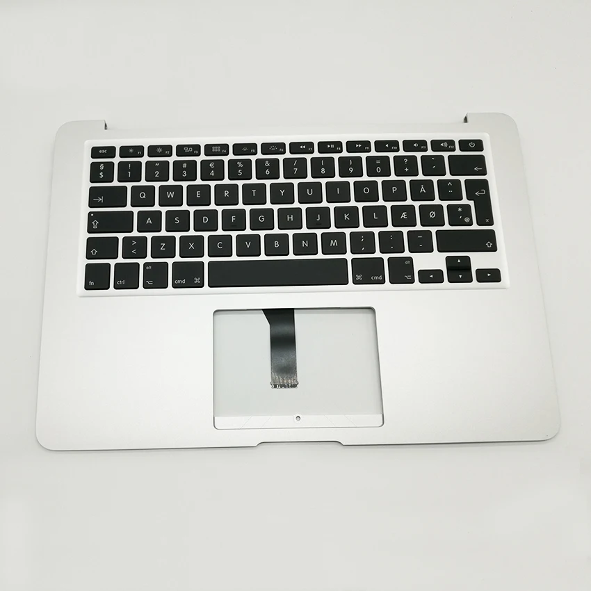 

NEW DK Danmark Danish Topcase Keyboard For Macbook Air 13" Top Case Palmrest A1466 2013 2014 2015 Years