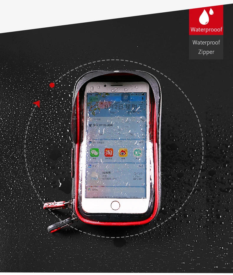 Сумки для велосипедов велосипед велосипедный телефон сумка непромокаемые ТПУ сенсорный экран 360 Rrotation сотовый телефон держатель MTB рамка