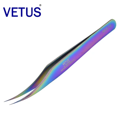 Vetus MCS серия Радуга красота щипцы для макияжа фантазия Яркий Премиум Пинцет для наращивания ресниц - Тип головки пинцета: mcs-18