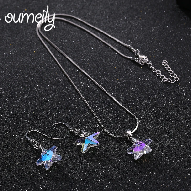 

OUMEILY Jewelry Sets For Women Luxury African Beads Jewelry Set Wedding Cheap Indian Jewelry Set Star Vintage Turkish Jewellery