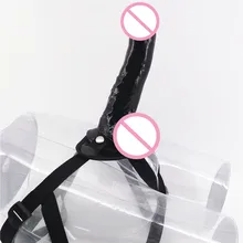 Marital Intercourse Strap On Dildo Penis With Textured Shaft Strong Suction Wearing Penis Belt Lesbian Adult Toy C3-2-16