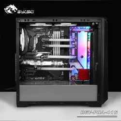 BYKSKI акрил бак применение для Phanteks 416 чехол компьютера/3PIN 5 в D-RGB/Combo DDC насос Прохладный водный канал решение