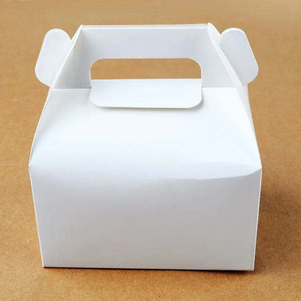 100 шт переносная коробка для пирожных, мусс упаковка для десертов коробка, яйцо пирожное соты коробка торта, десерт на вечеринку, свадьбу Подарочная коробка, 13x8,7x10 см - Цвет: Белый