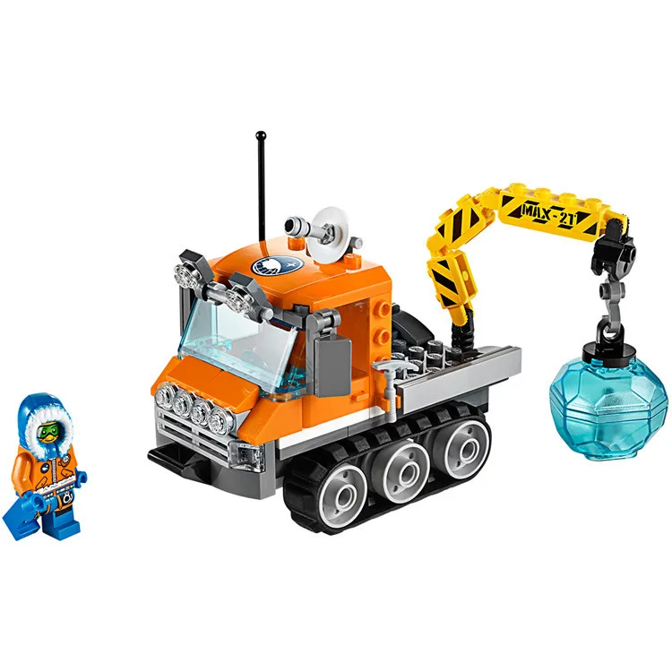 119 шт. Bela 10438 City Arctic Ice Crawler Explorer треки база лагерь строительные игрушки набор