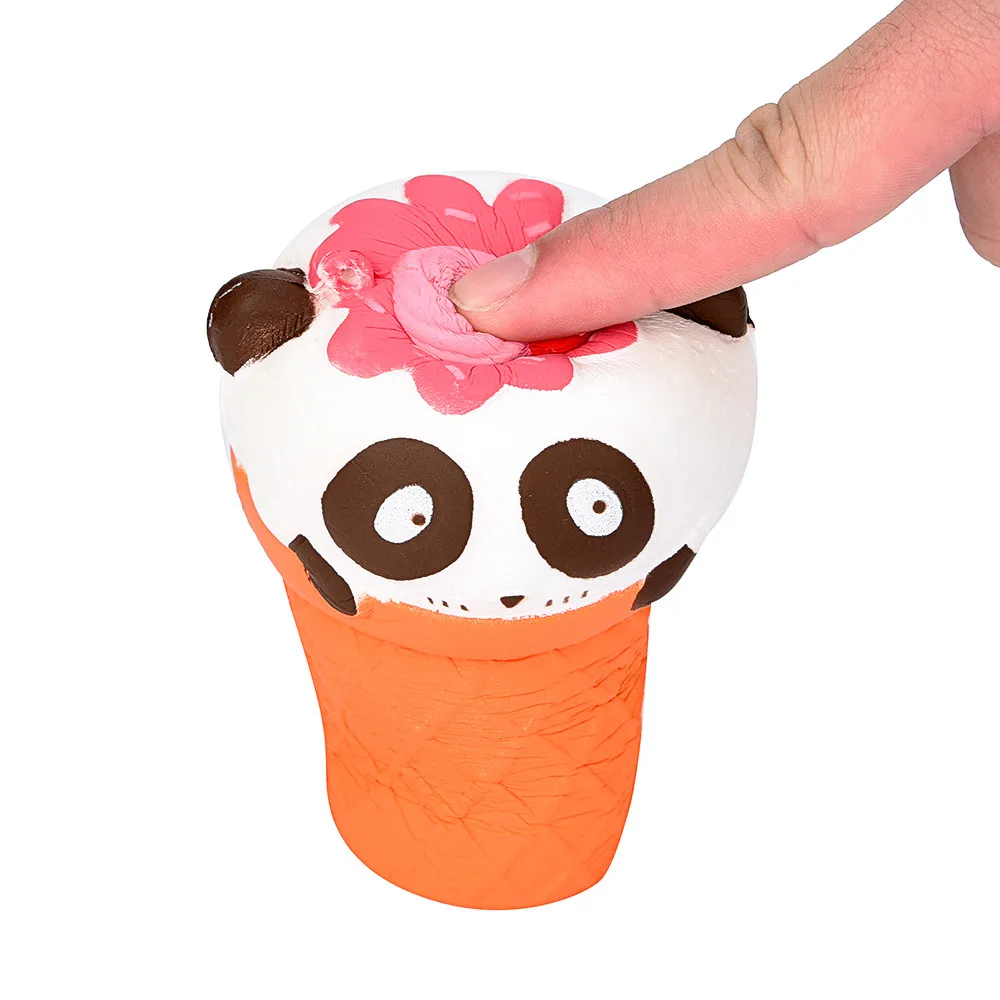 С рисунком панды мороженое, мягкий замедлить рост игрушка-антистресс очаровательная игрушка мягкими стресса игрушка Забавная детская Feb21