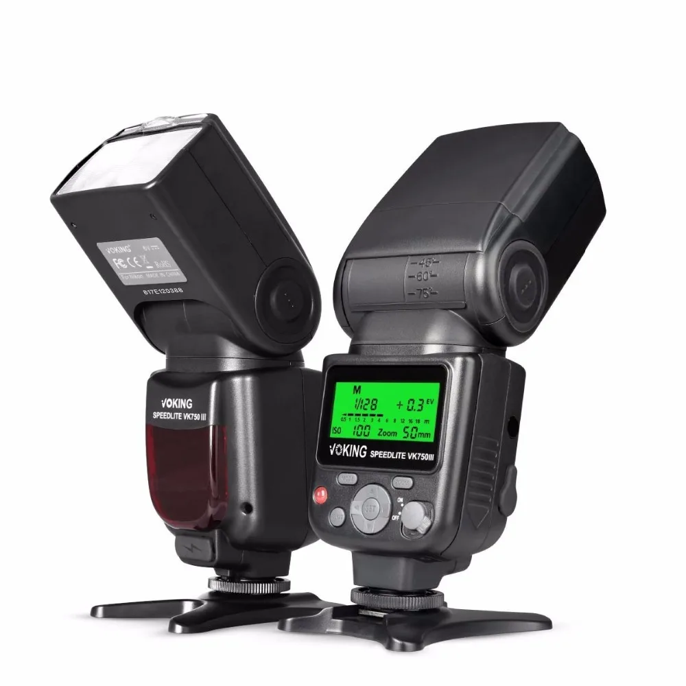 Voking 750III дистанционный TTL Speedlite Slave Mode вспышка с ЖК дисплеем для Canon DSLR стандартный