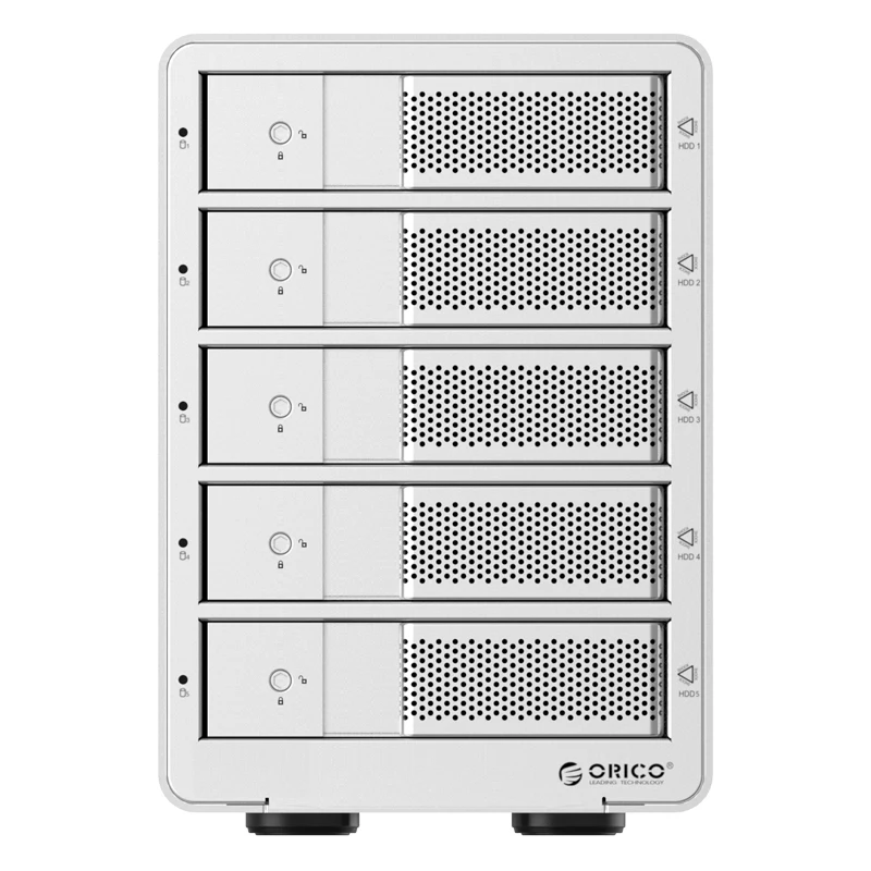 5-отсек 3,5 USB3.0 ESATA с функцией RAID HDD алюминиевый 5 отсек HDD чехол 5bay Корпус HDD док-станция