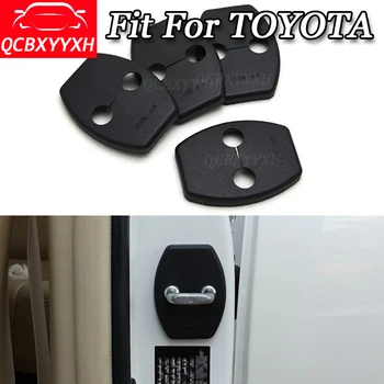 

QCBXYYXH 4pcs/set Car Door Lock Protective Cover Auto Decorative Accessories For Toyota Corolla Camry Highlander Vios RAV4 Prado