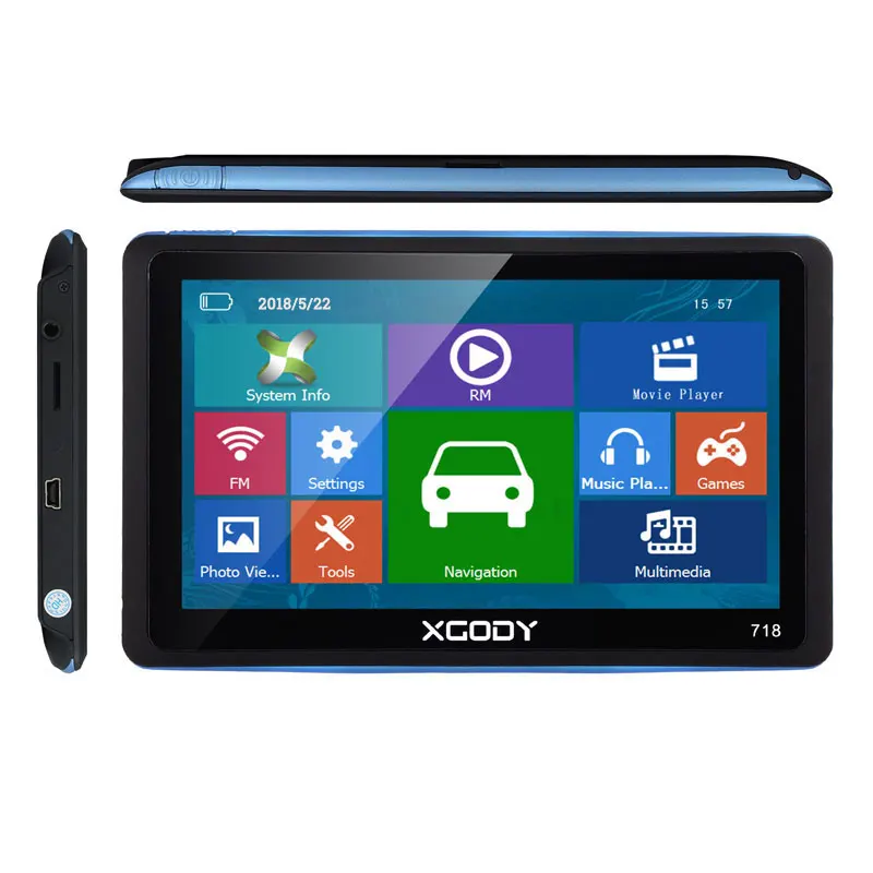 XGODY 718 navegación GPS para coche de 7 pulgadas 128 M + 8 GB FM pantalla táctil navegador para camión mapa Europeo de la cámara inalámbrica Navitel XGODY 718 navegación GPS para coche de 7 pulgadas 128 M + 8 GB FM pantalla táctil navegador para camión mapa Europeo de la cámara inalámbrica Navitel