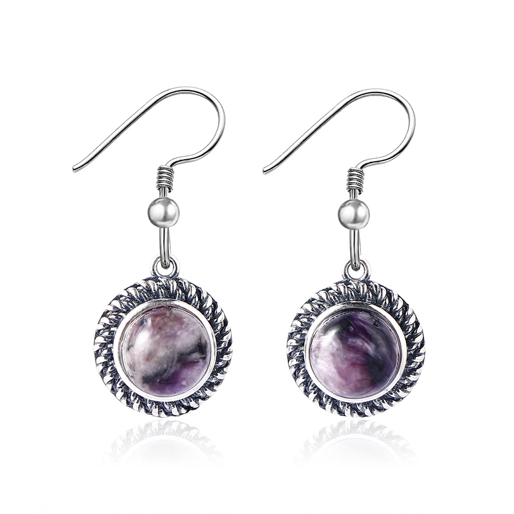 drop-earring-Charoite (2)