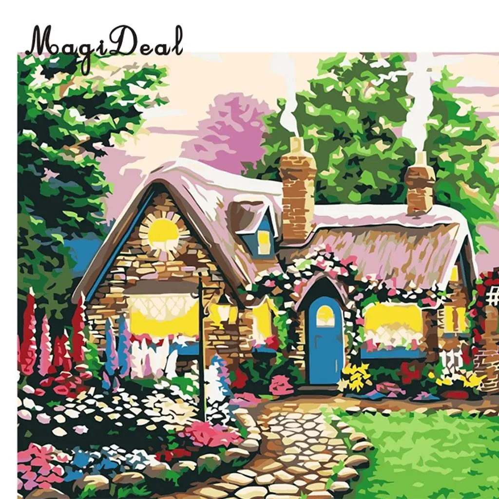 DIY Painting by Numbers for Adults Kids Paint by Number Kits Drawing On Canvas for Home Living Room Decor 40x50cm