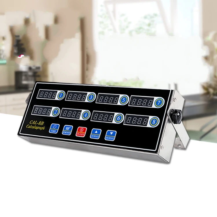 

Commercial kitchen eight combination timer Warn calculagraph Alarm clock Milk tea burger fried chicken shop Countdown timer