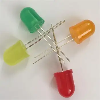 

Sample support diameter 8mm LED light beads 2pins through hole red /green/orange/yellow/blue light,10pcs/lot