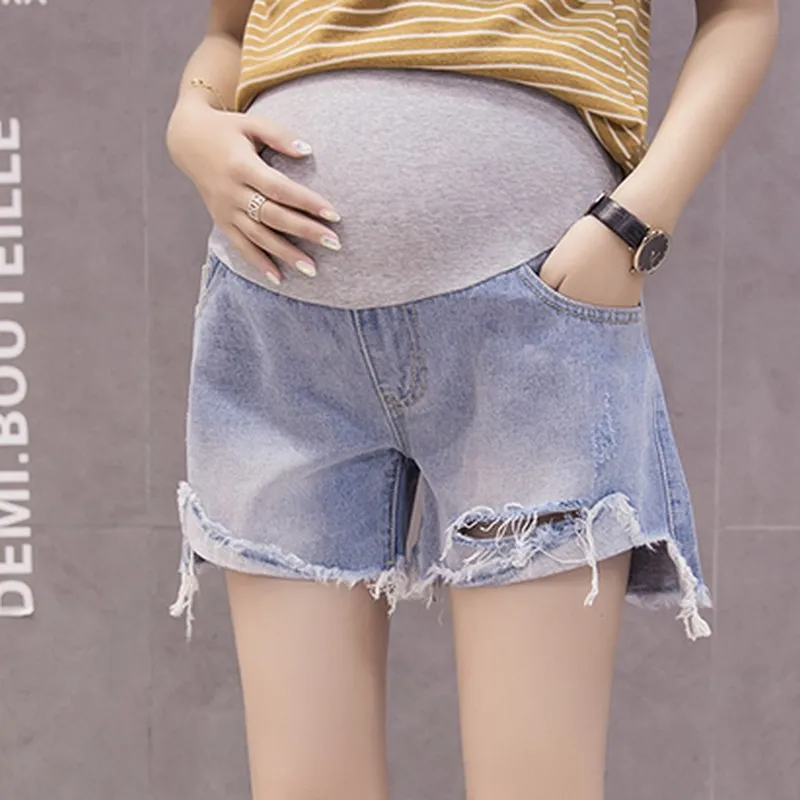 Summer Maternity Shorts Denim Shorts For Pregnant Women Clothing