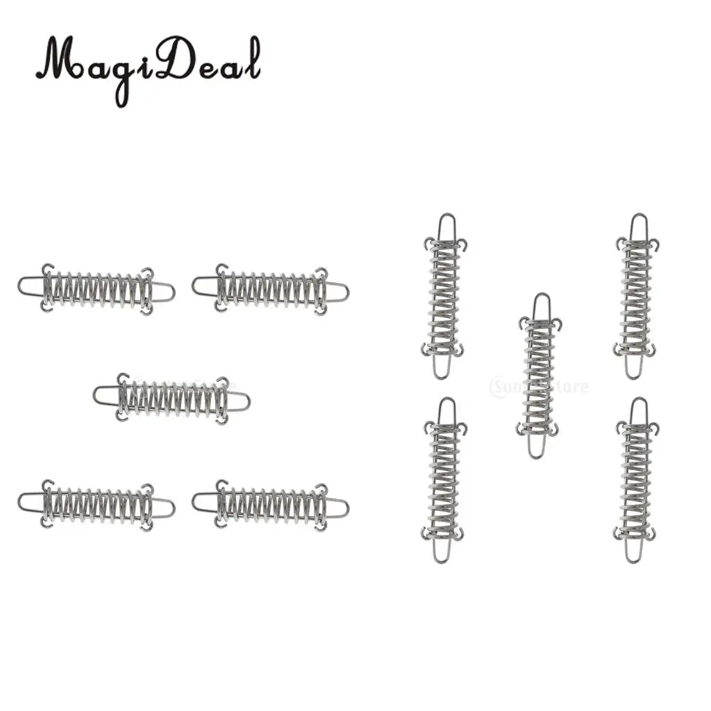 MagiDeal Hot Sale 10 Pieces Stainless Steel Camping Awning/Tent Spring Tensioner/ Tightener