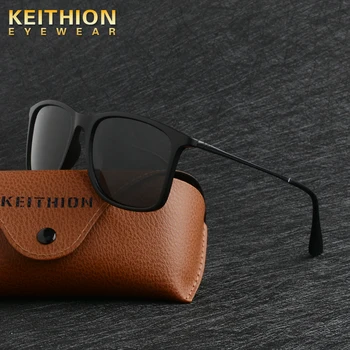 

KEITHION Brand Designer Square Vintage Polarized Sunglasses Men Retro Sunglasses Female Fashion Mirrored Eyewear UV400