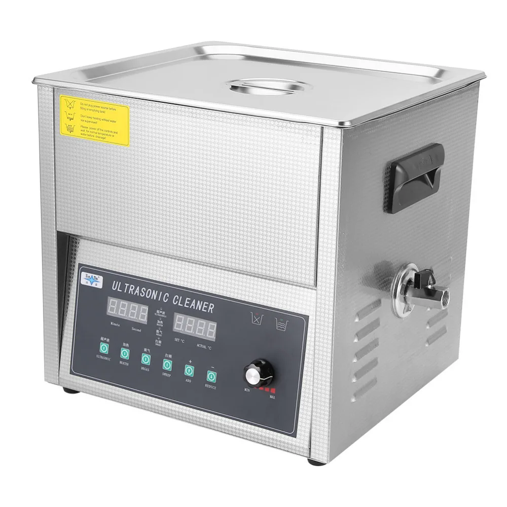 

400W 10-22L Stainless Steel Ultrasonic Cleaner Machine Lab Industry Heated Heater Ultra Sonic Cleaning Machine with Timer