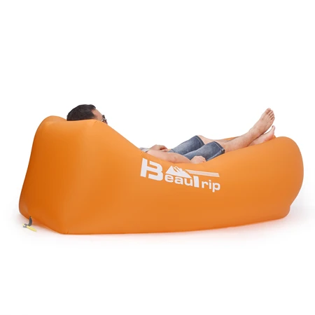 BEAUTRIP открытый надувной воздушный шезлонг спальный мешок кемпинг коврик пляжный диван надувной матрас кемпинг кресло для отдыха Воздушный Гамак диван - Цвет: L7 ORANGE