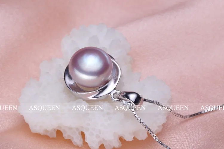 UMODE, 925 пробы Серебряное ожерелье с подвеской для женщин, ожерелье с натуральным жемчугом, ювелирное изделие, Colgantes Mujer Moda Cadenas de Plata AN0001