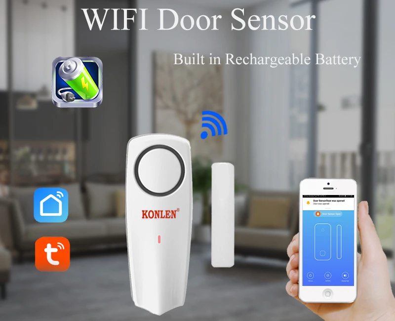 WIFI door window sensor alarm 1