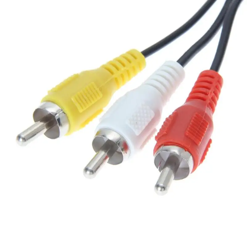 1,8 м/6 футов AV ТВ RCA кабель для игры видео кабель Шнур для Kind SNES/64/NGC/SFC игровая консоль соединительный кабель адаптер Аксессуары